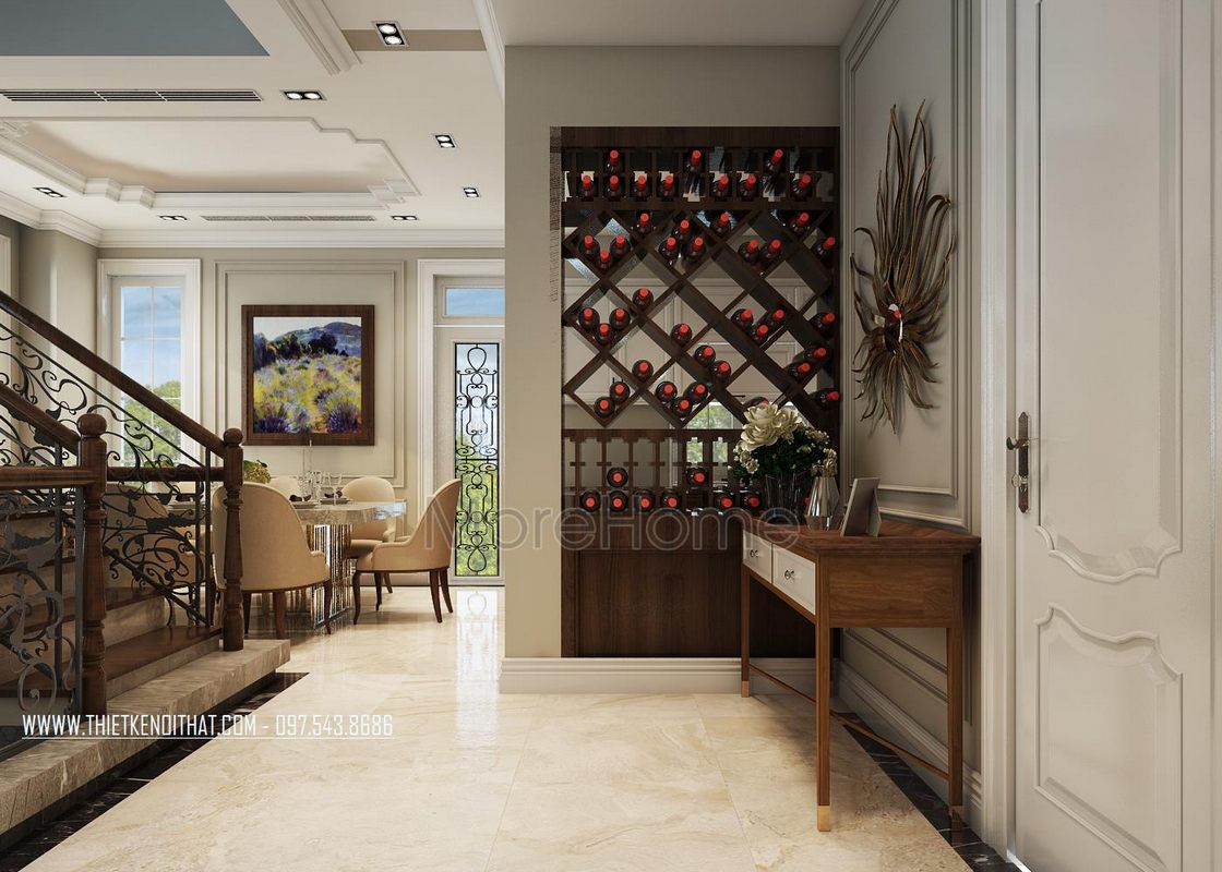 Thiết kế nội thất biệt thự Vinhomes Riverside Long Biên Hà Nội